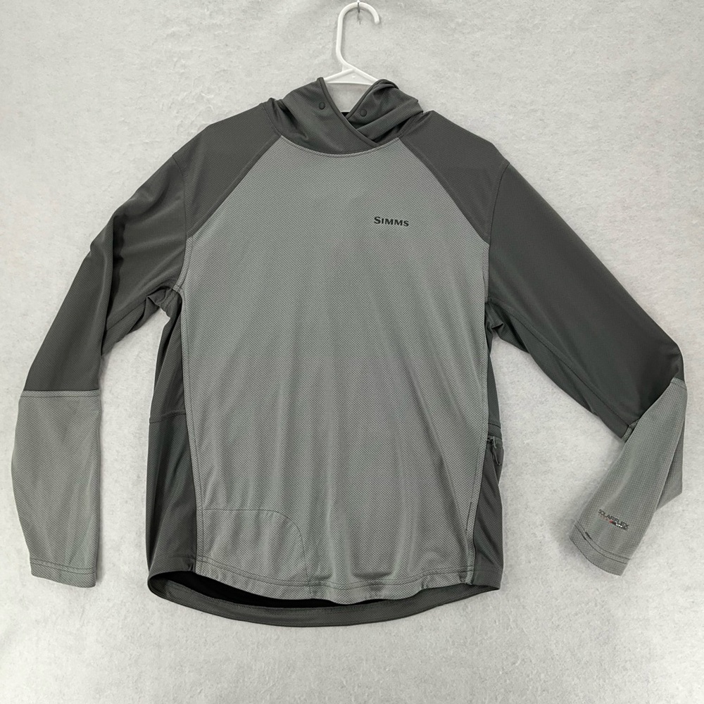 Simms Men’s‎ SolarFlex Plus Hoodie Medium Gray